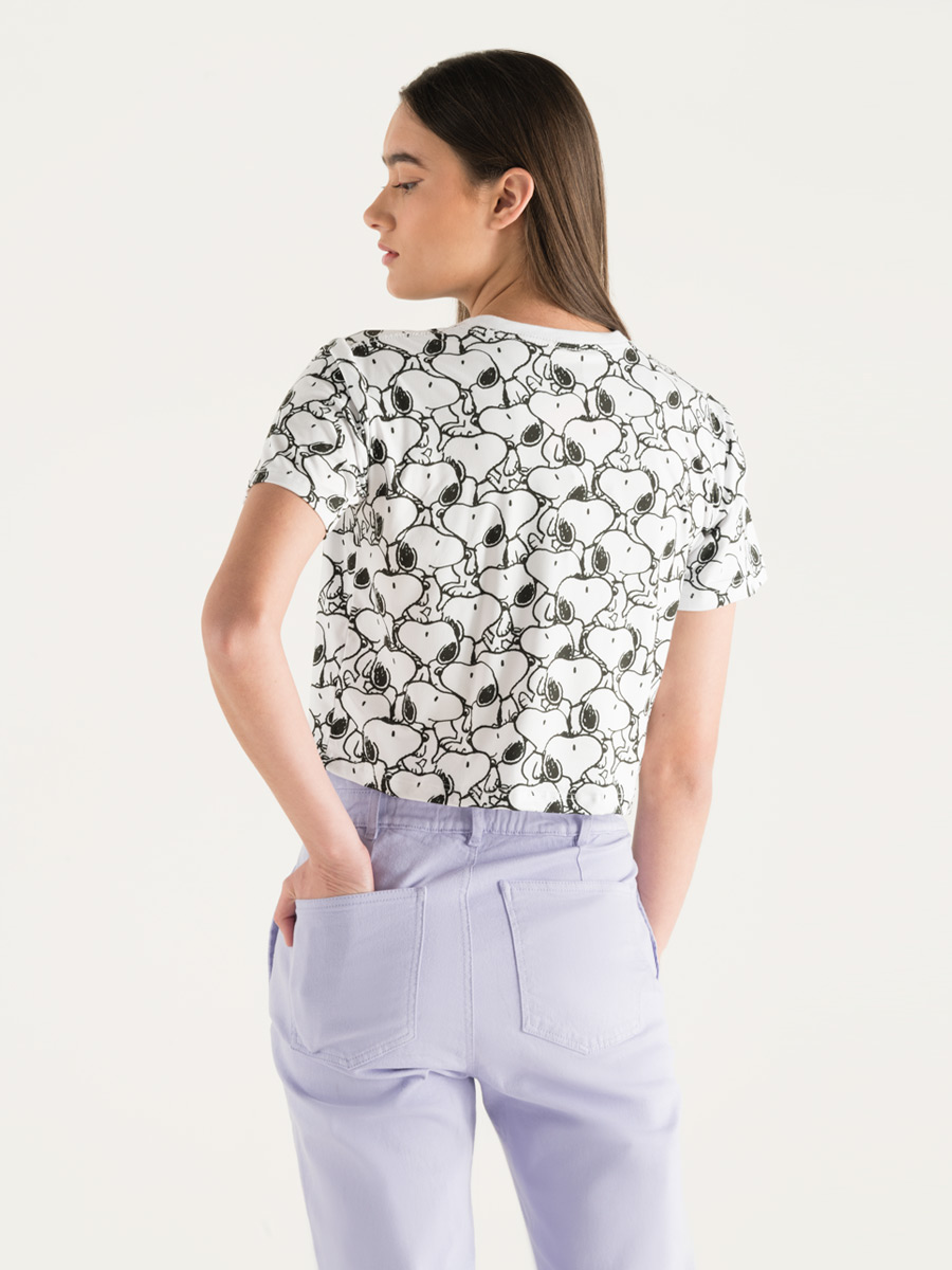 Camiseta Crop Snoopy