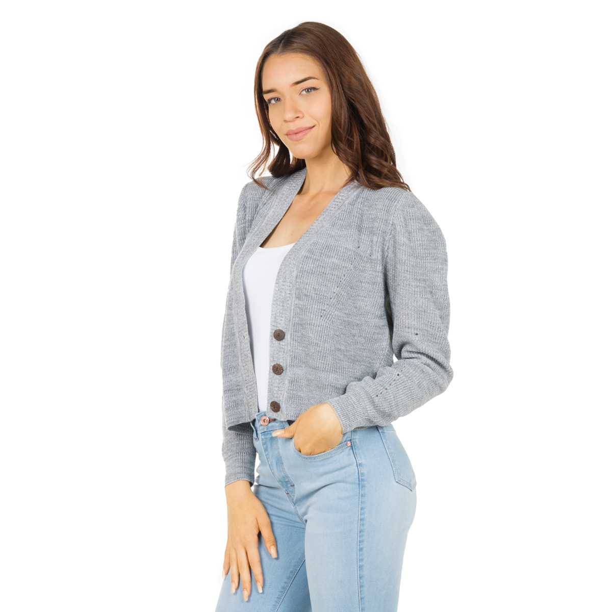 Sweater Crop Gris