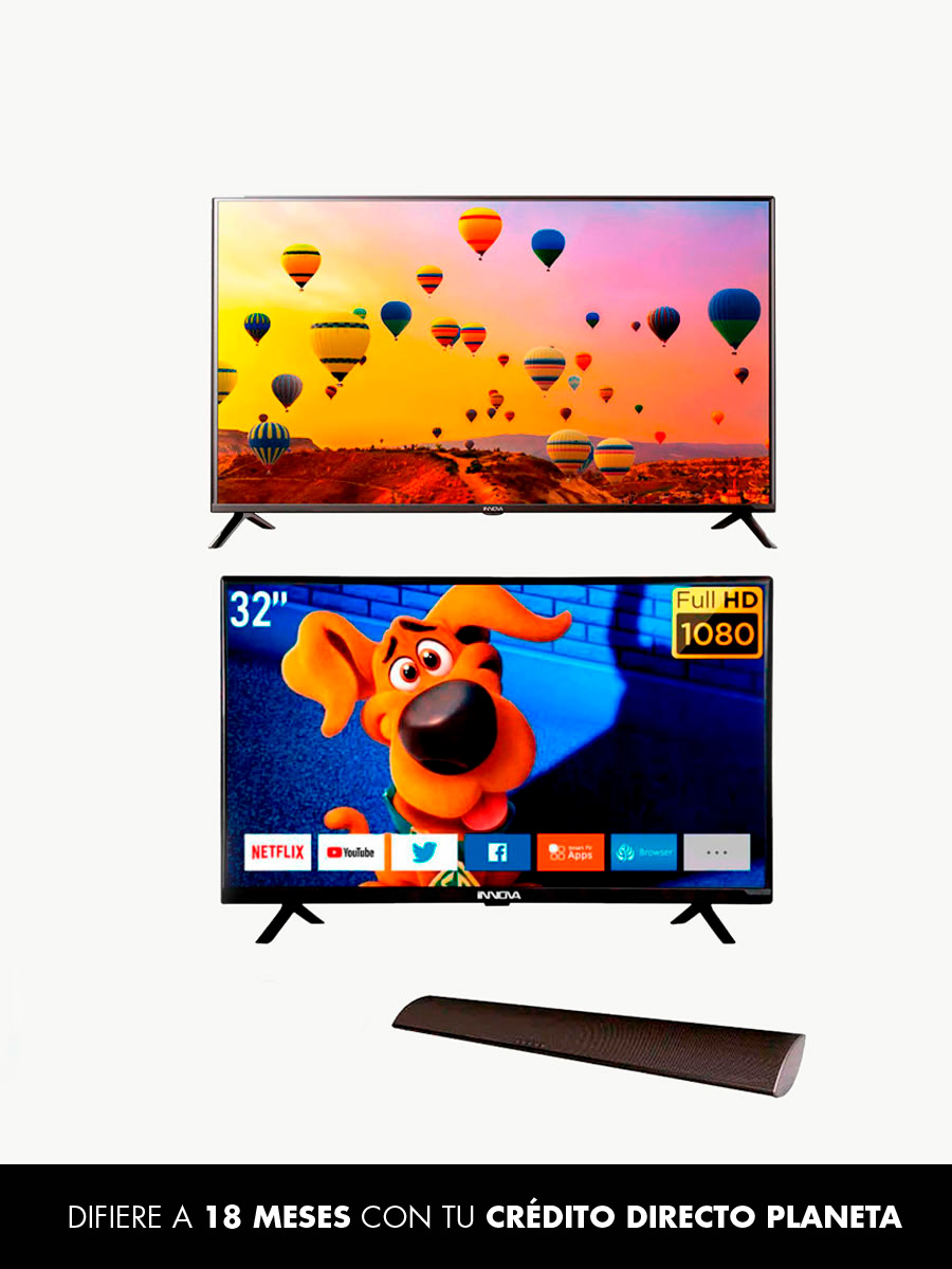 Combo Tv Innova 40 D6S + Tv 32 D6S + Barra de Sonido