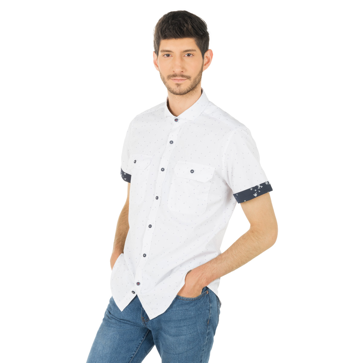 Executive club - Hombres classic camisa fantasia