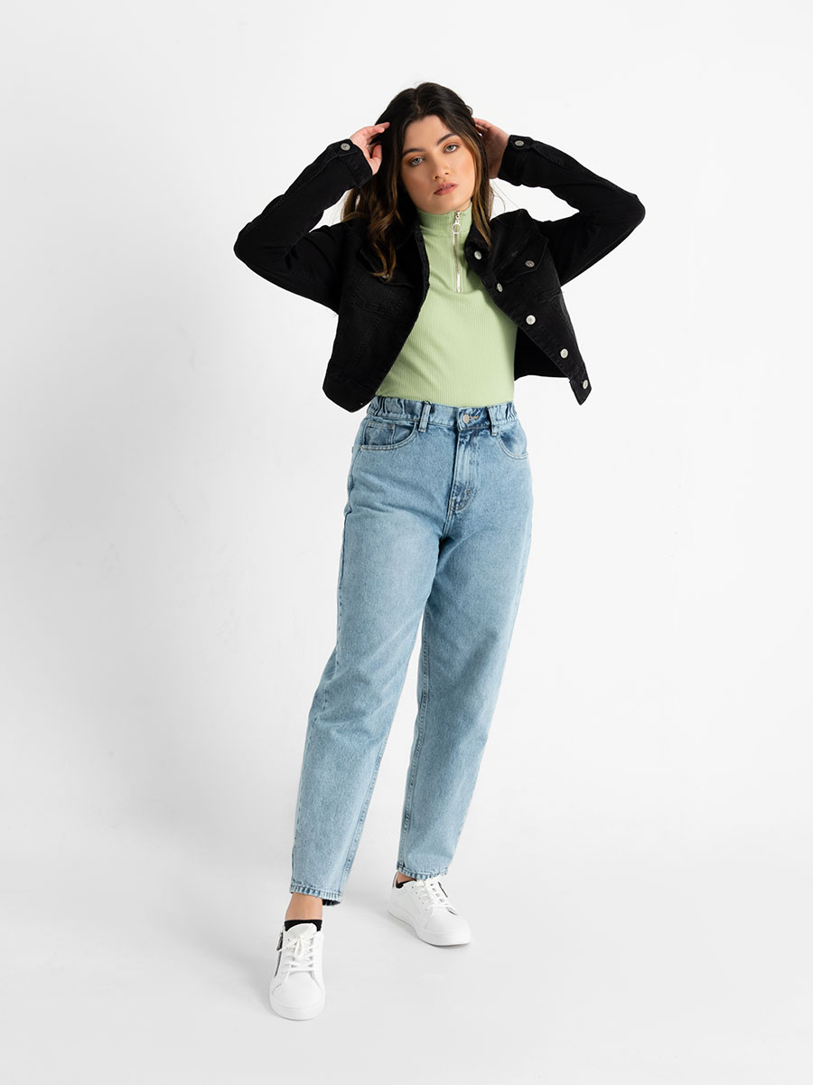 Chaqueta Denim Negra