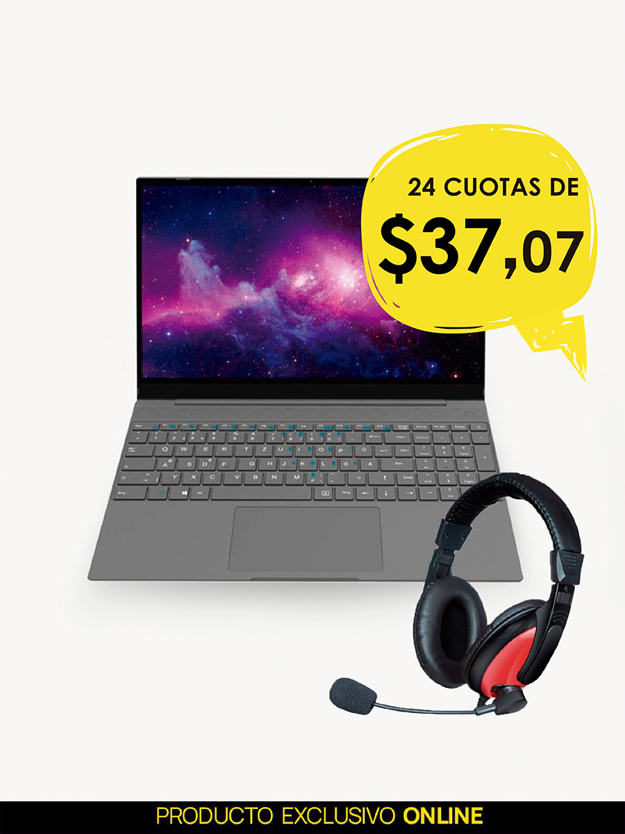Laptop Xtratech X14Q + Audífonos Xtratech XT-HS108