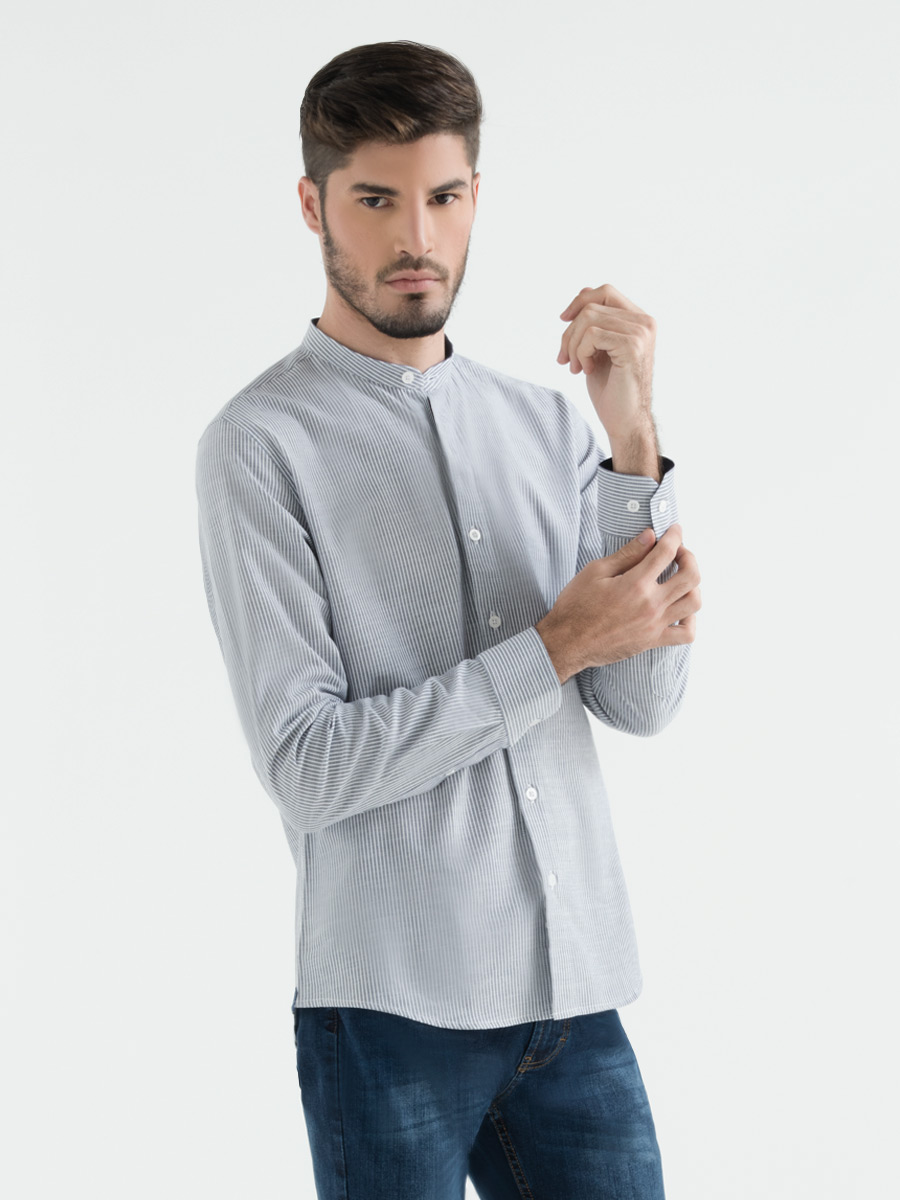 Camisa Formal Cuello Mao