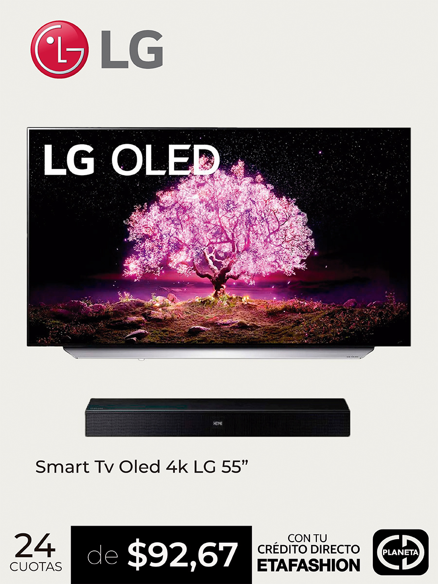 OLED 4K LG 55¨ C1PSA + Barra de Sonido