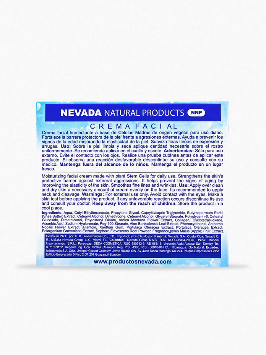 Nevada - Crema Facial de Día Células Madre