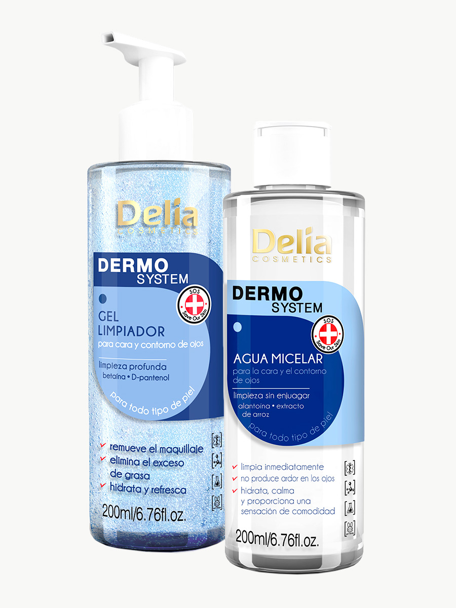 Pack Promocional Dermo System Agua Micelar + Jabón Limpiador - Delia