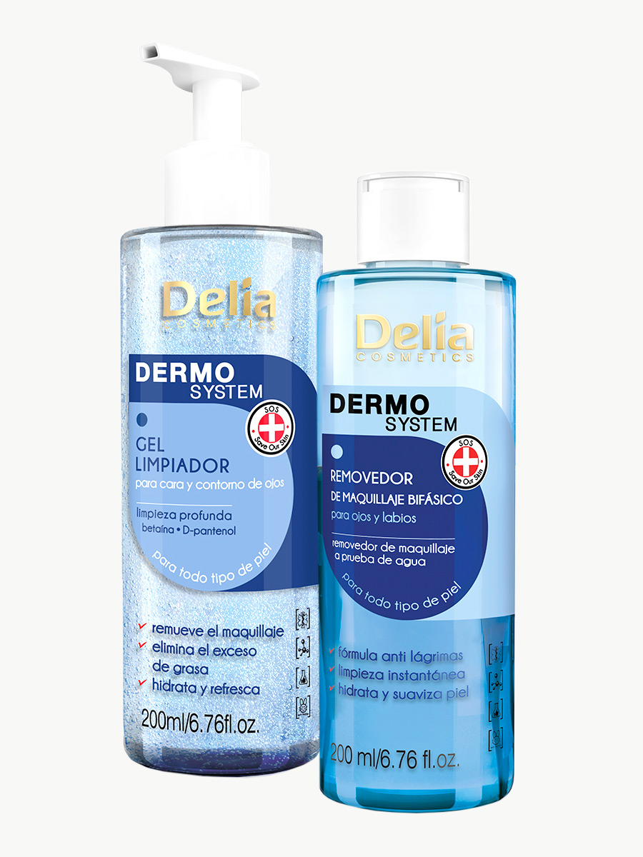Pack Promocional Dermo System Bifásico + Jabon Limpiador - Delia