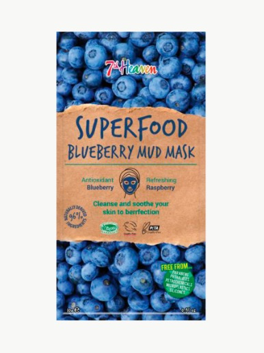 7TH Heaven - Mascarilla Facial Hidratante Superfood Blueberry
