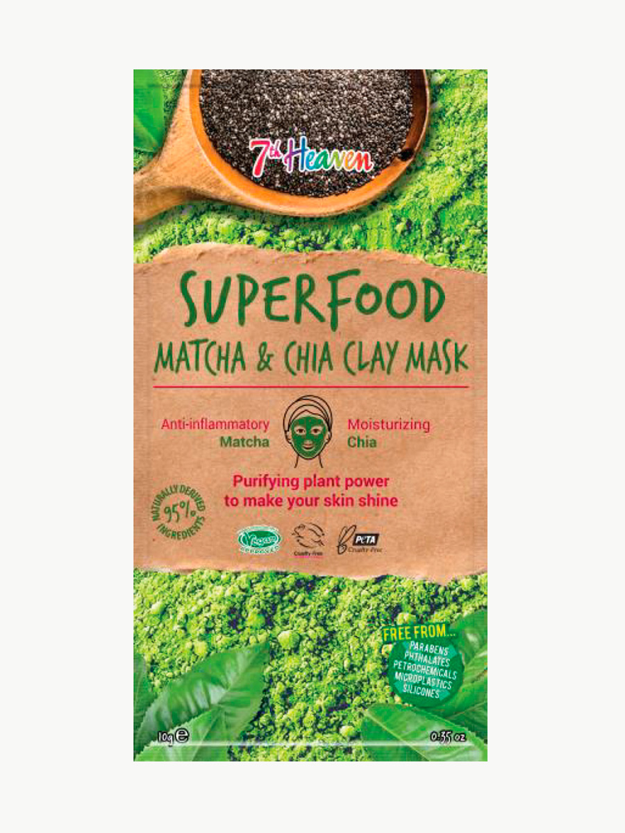 7TH Heaven - Mascarilla Facial Purificante Superfood Matcha & Chia
