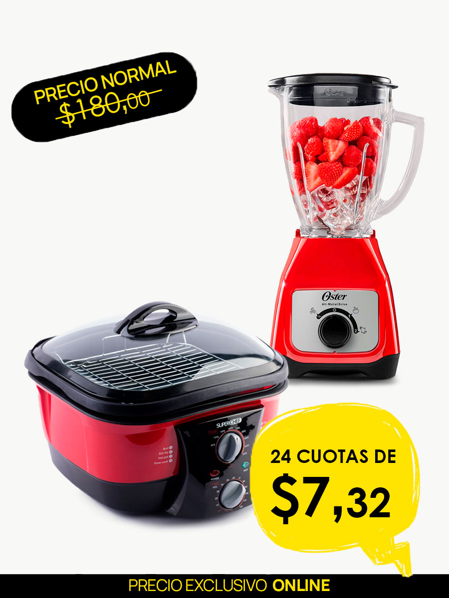 Combo Licuadora Oster Y Olla Multifunción Super Chef
