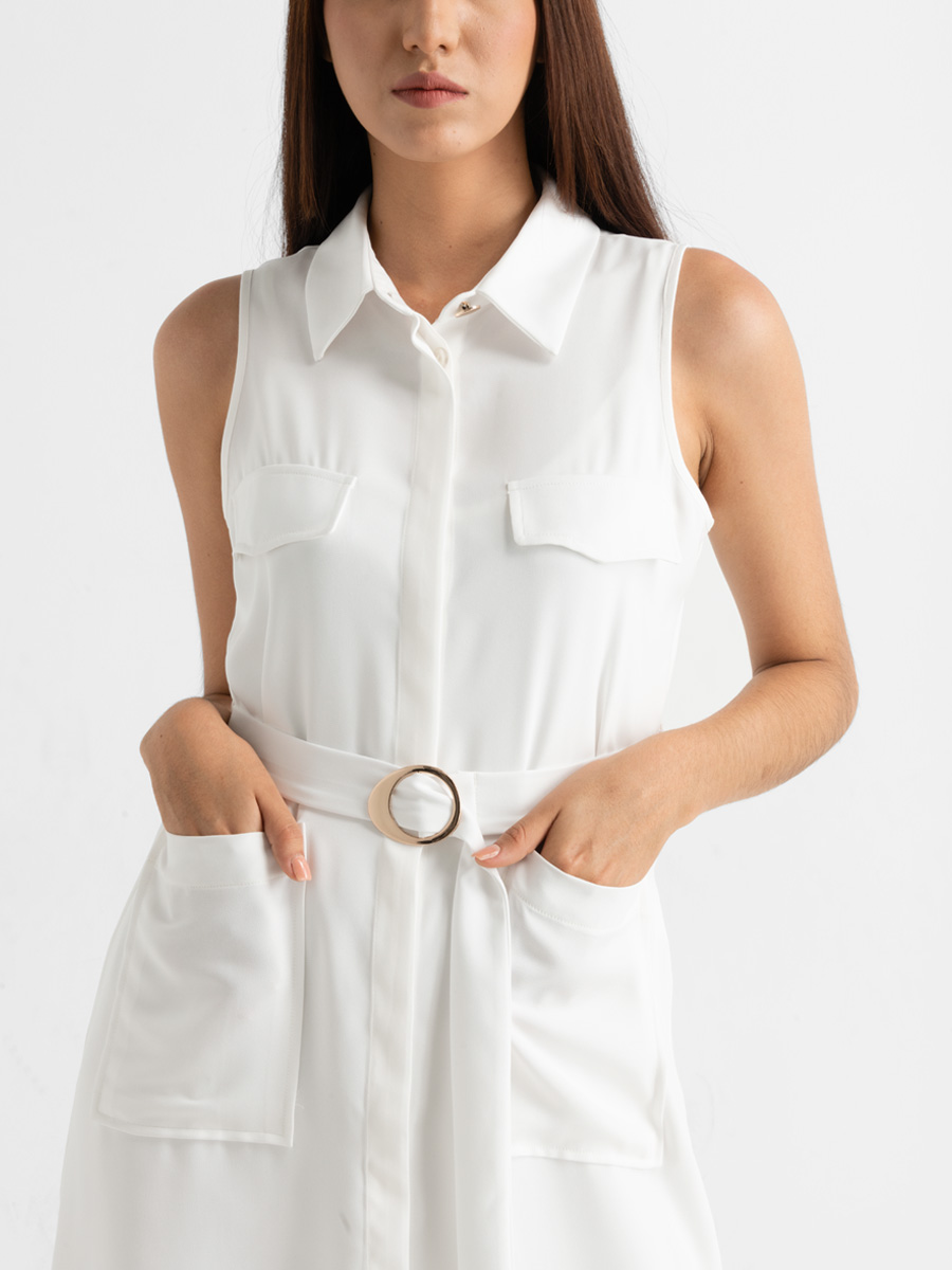Vestido Blanco 3/4
