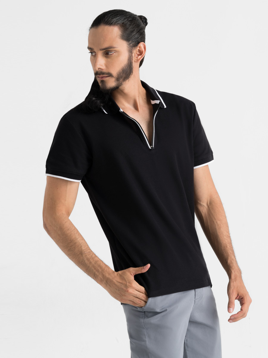 Camiseta Polo con Cierre