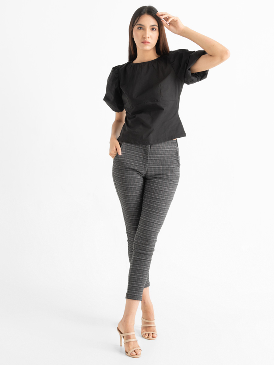 Blusa manga bombacha