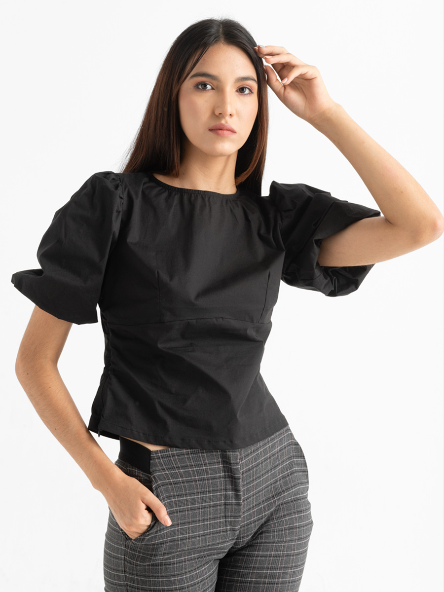 Blusa manga bombacha