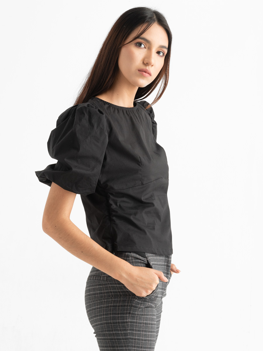 Blusa manga bombacha
