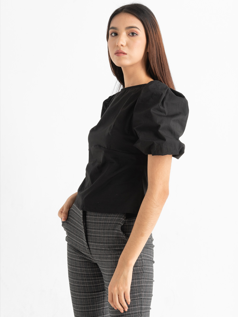 Blusa manga bombacha