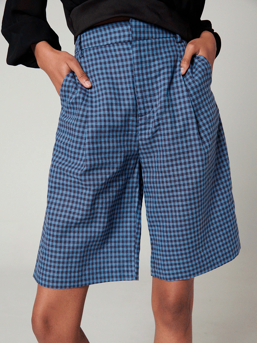 Bermudas cuadros discount mujer