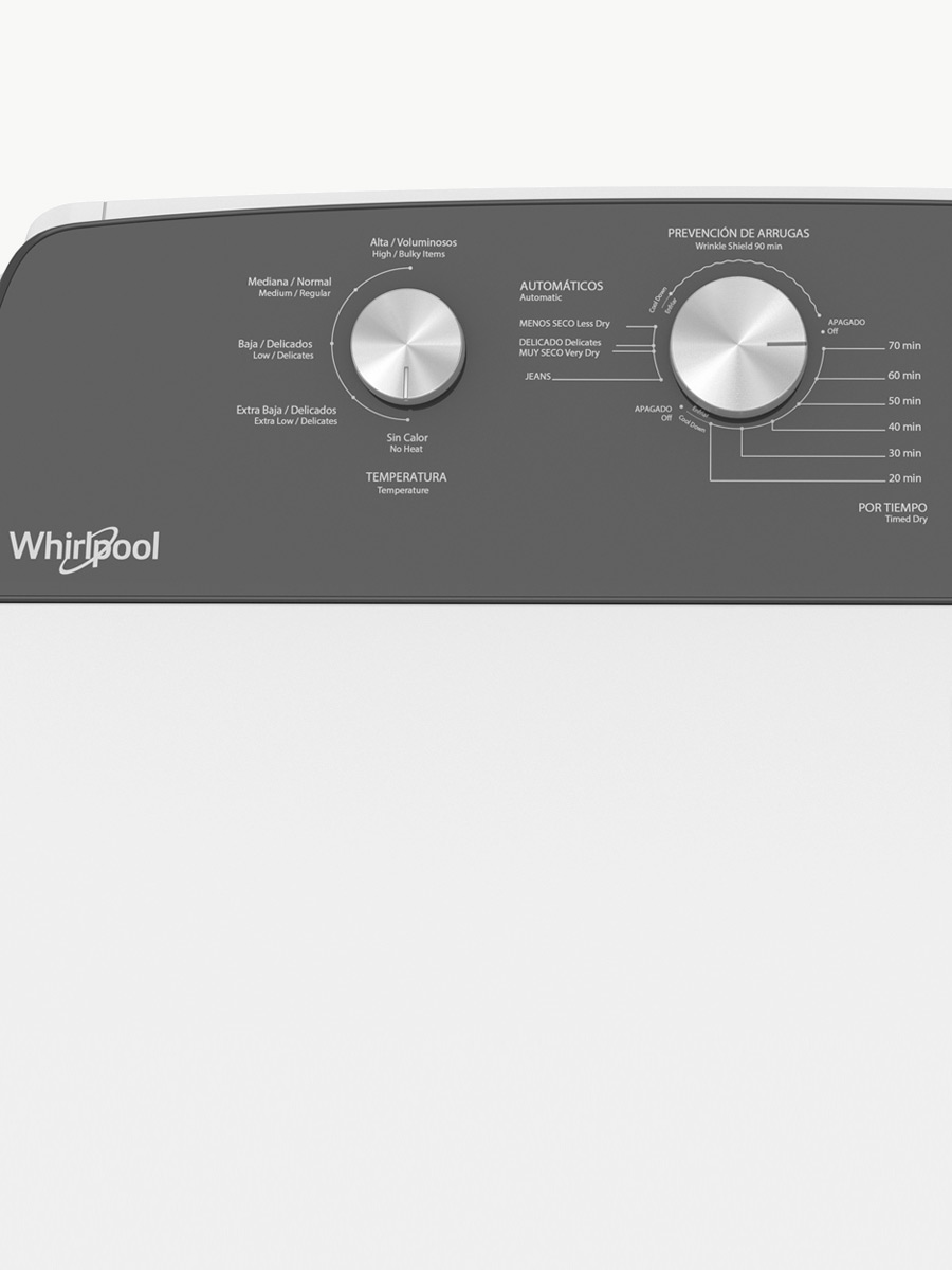 Secadora de Ropa a Gas WH-7MWGD2140JB - Whirlpool