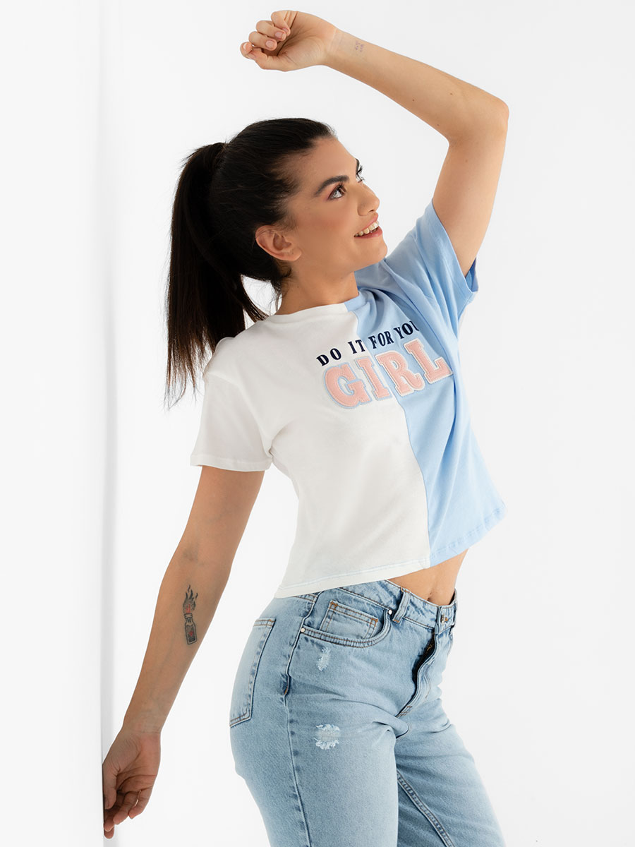 Camiseta dos tonos