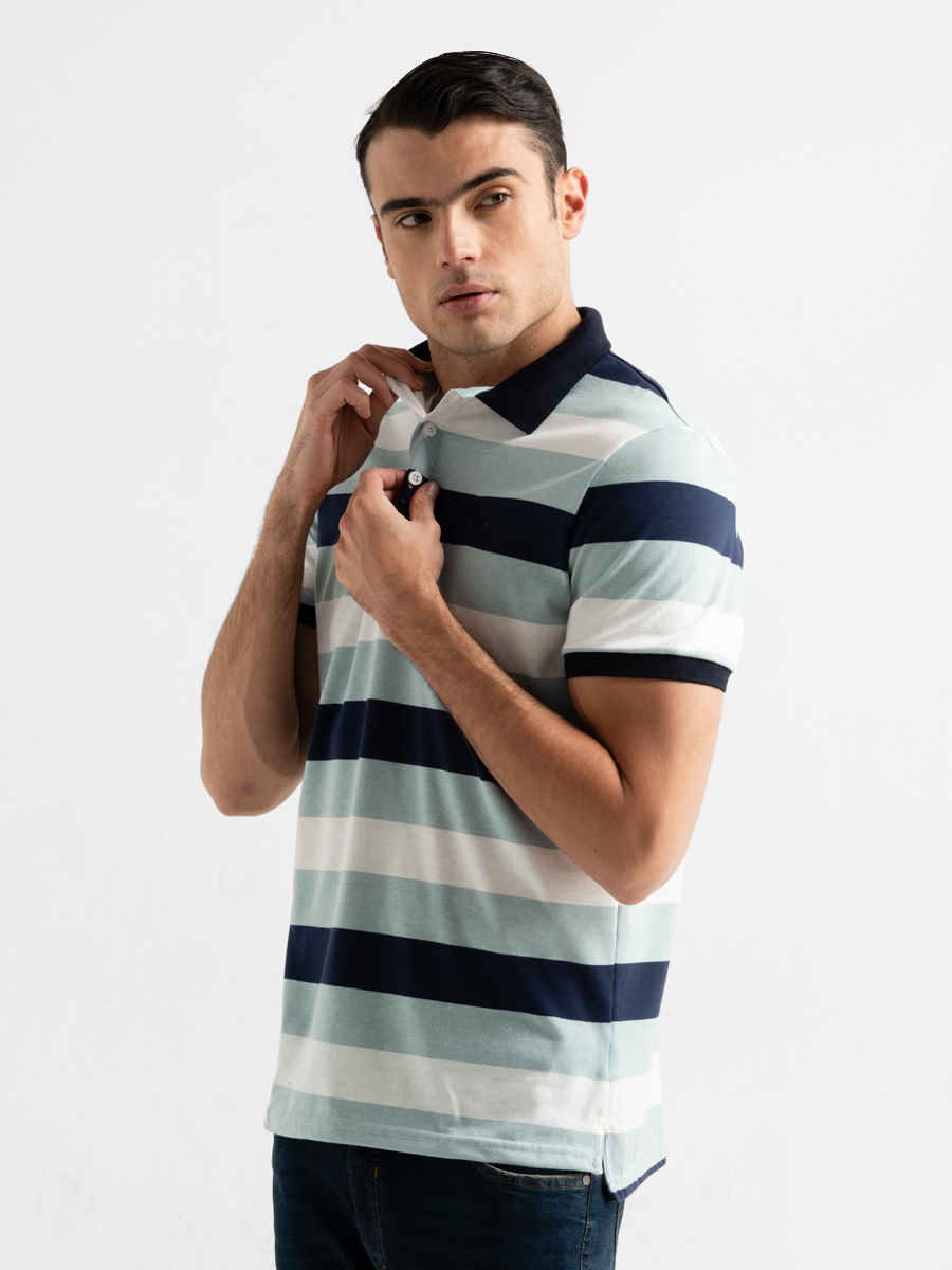 Camiseta Polo Rayas