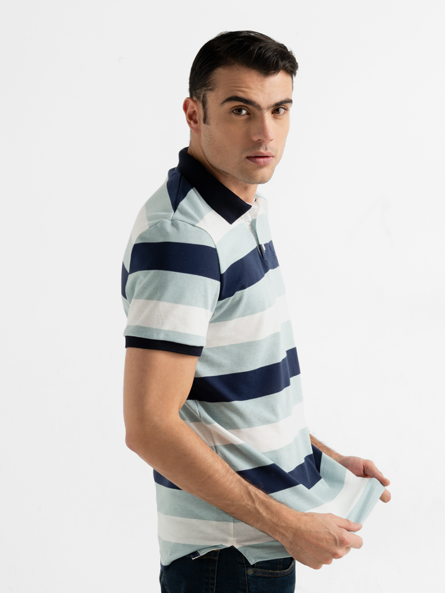 Camiseta Polo Rayas