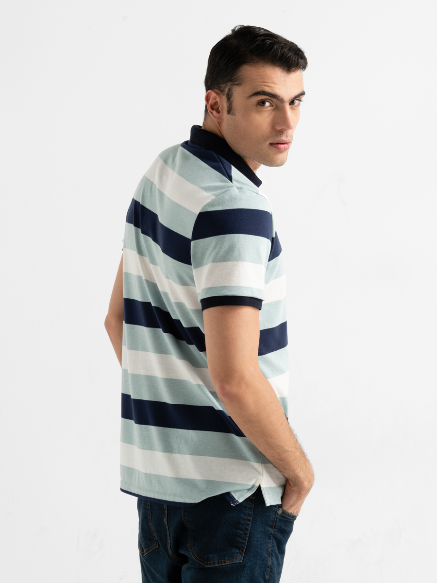 Camiseta Polo Rayas