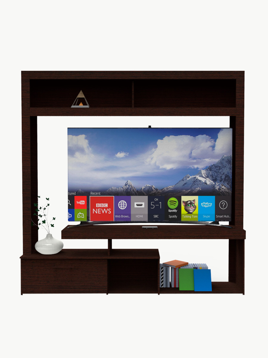 Centro de Entretenimiento Mueble Fácil Pouran para TV 60" | Wengue