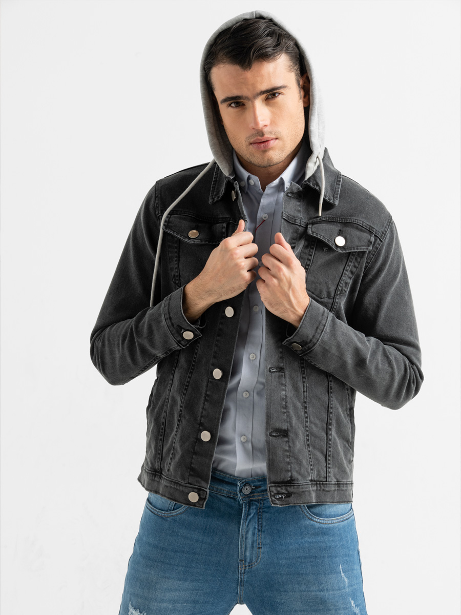 Chaqueta Denim Capucha