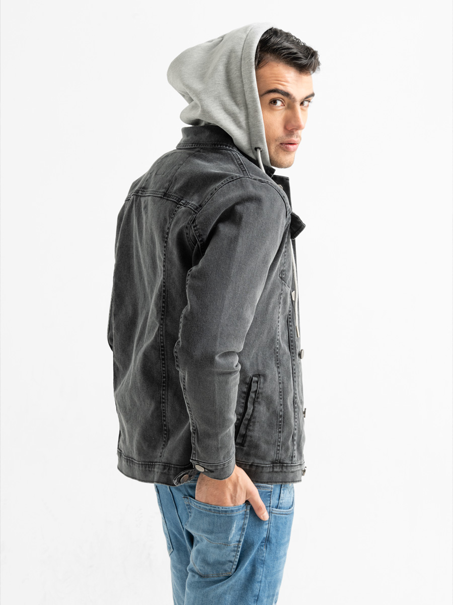 Chaqueta Denim Capucha