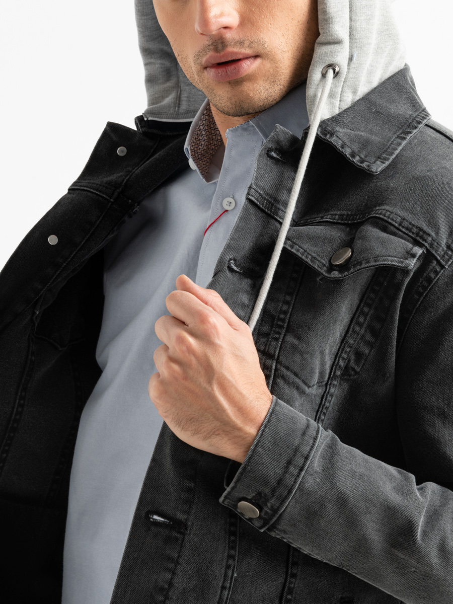 Chaqueta Denim Capucha