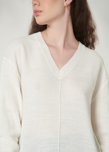 Sweater cuello en V - Etabasic