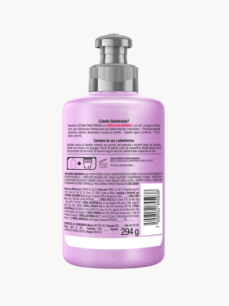 Crema de Peinar con Hidra Hialurónico - ELVIVE