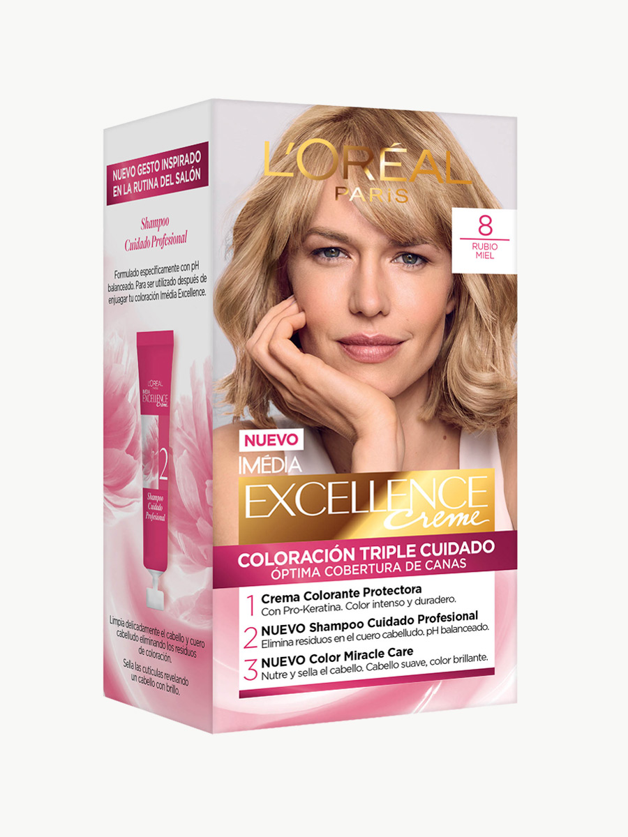 Excellence - Tinte Rubio Miel 8
