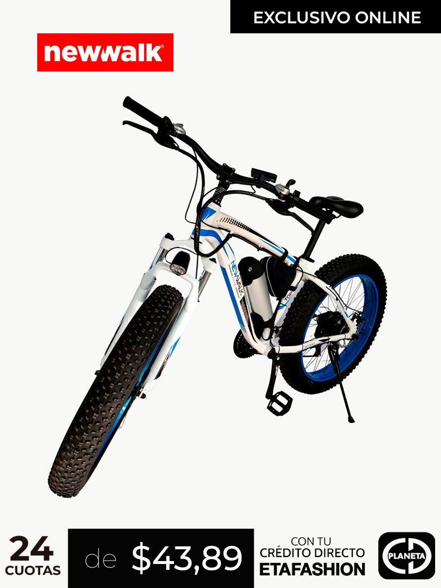 Bicicleta Eléctrica City Bike III Azul - NewWalk