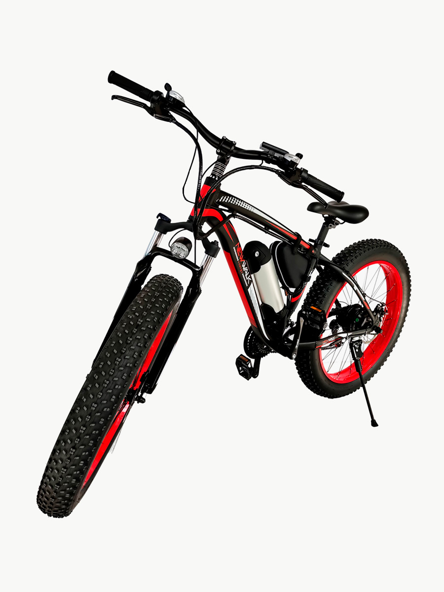 Bicicleta Eléctrica NewWalk City Bike III / Negro - Rojo