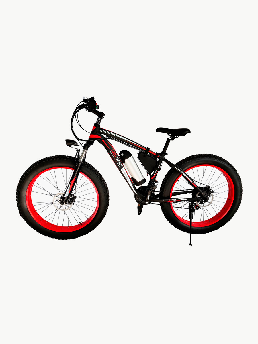 Bicicleta Eléctrica NewWalk City Bike III / Negro - Rojo