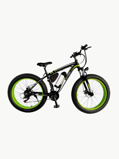 Bicicleta Eléctrica NewWalk City Bike III / Negro - Verde 