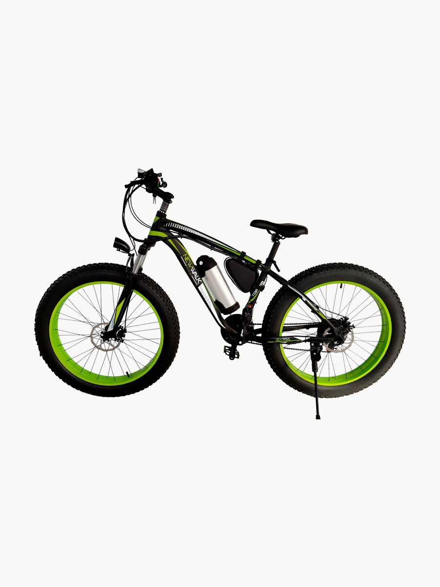 Bicicleta Eléctrica NewWalk City Bike III / Negro - Verde
