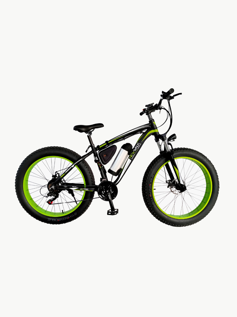 Bicicleta Eléctrica NewWalk City Bike III / Negro - Verde