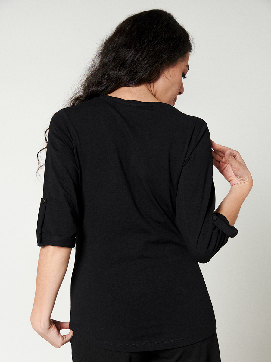 Blusa cuello en V - Etabasic