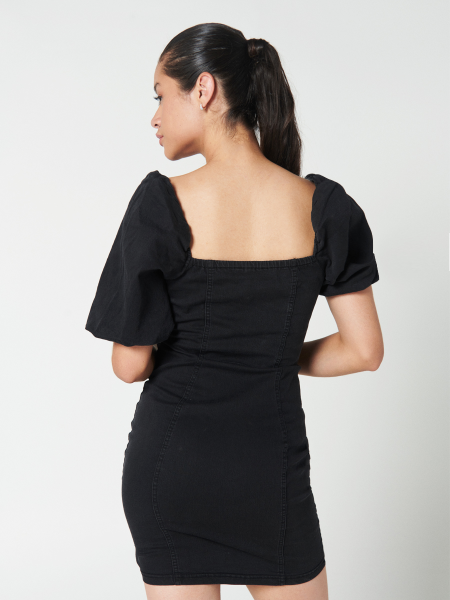 Vestido manga puffy