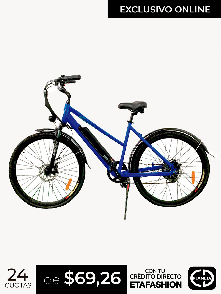 Bicicleta Eléctrica Tiv 26" 250W Azul - Ecomove