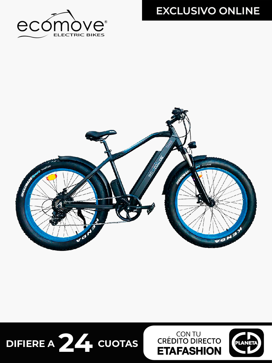 Bicicleta Eléctrica Ecomove Traxx 26" 250W / Azul