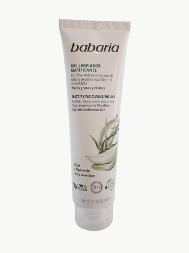 Babaria - Gel Limpiador Facial Aloe y <em class="search-results-highlight">Alga</em> Verde