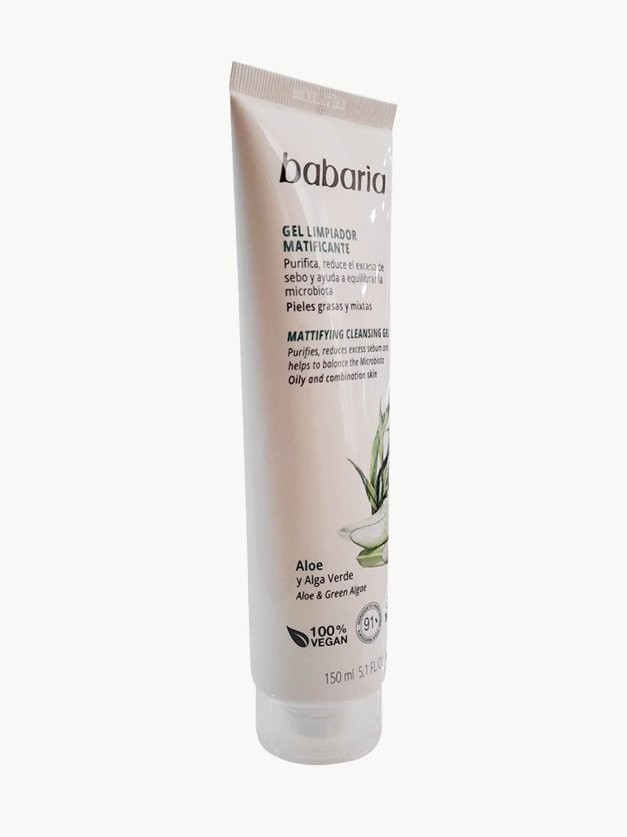Babaria - Gel Limpiador Facial Aloe y Alga Verde