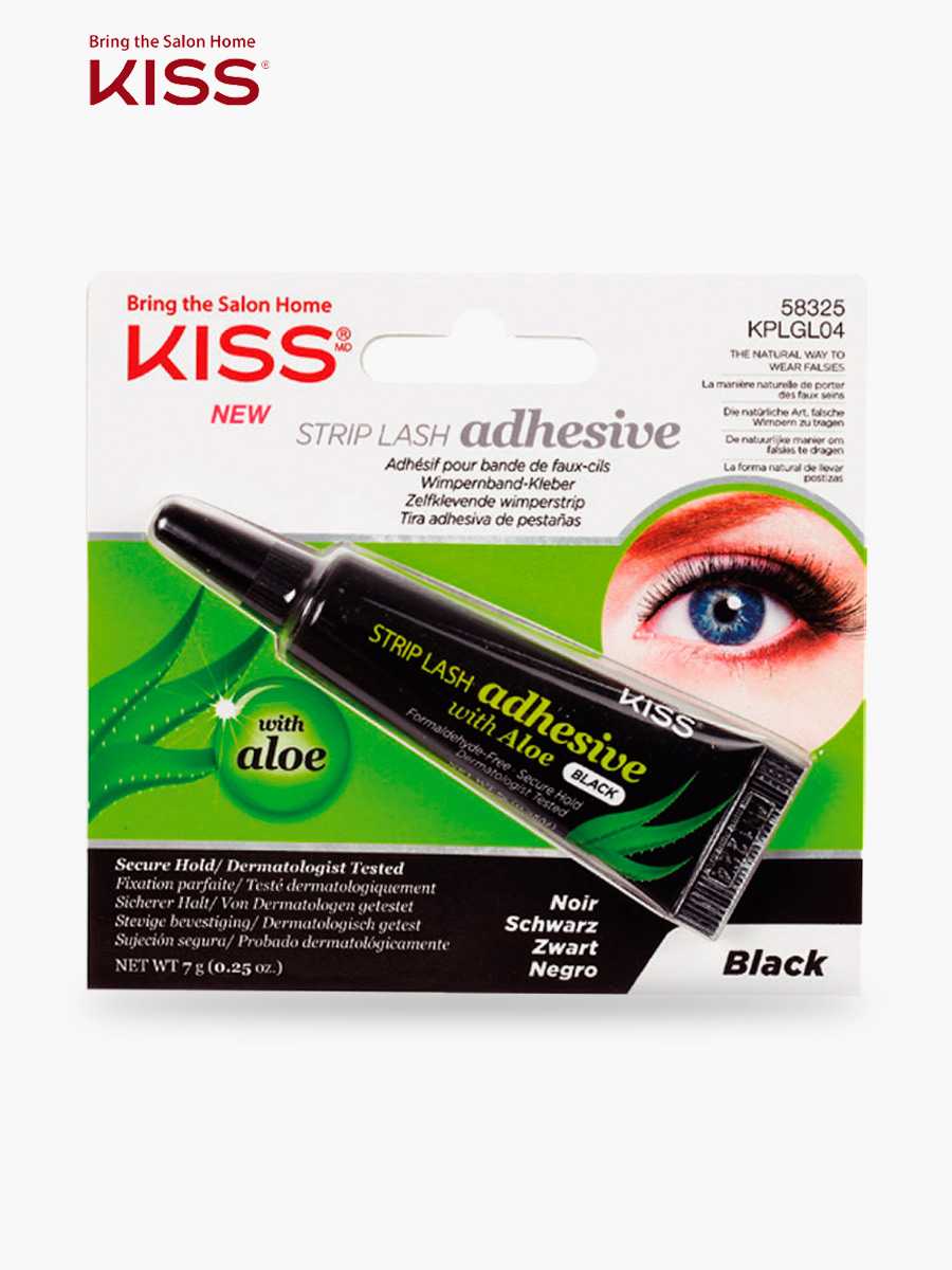 Kiss - Everest Adhesivo de Aloe Vera Látex Negro