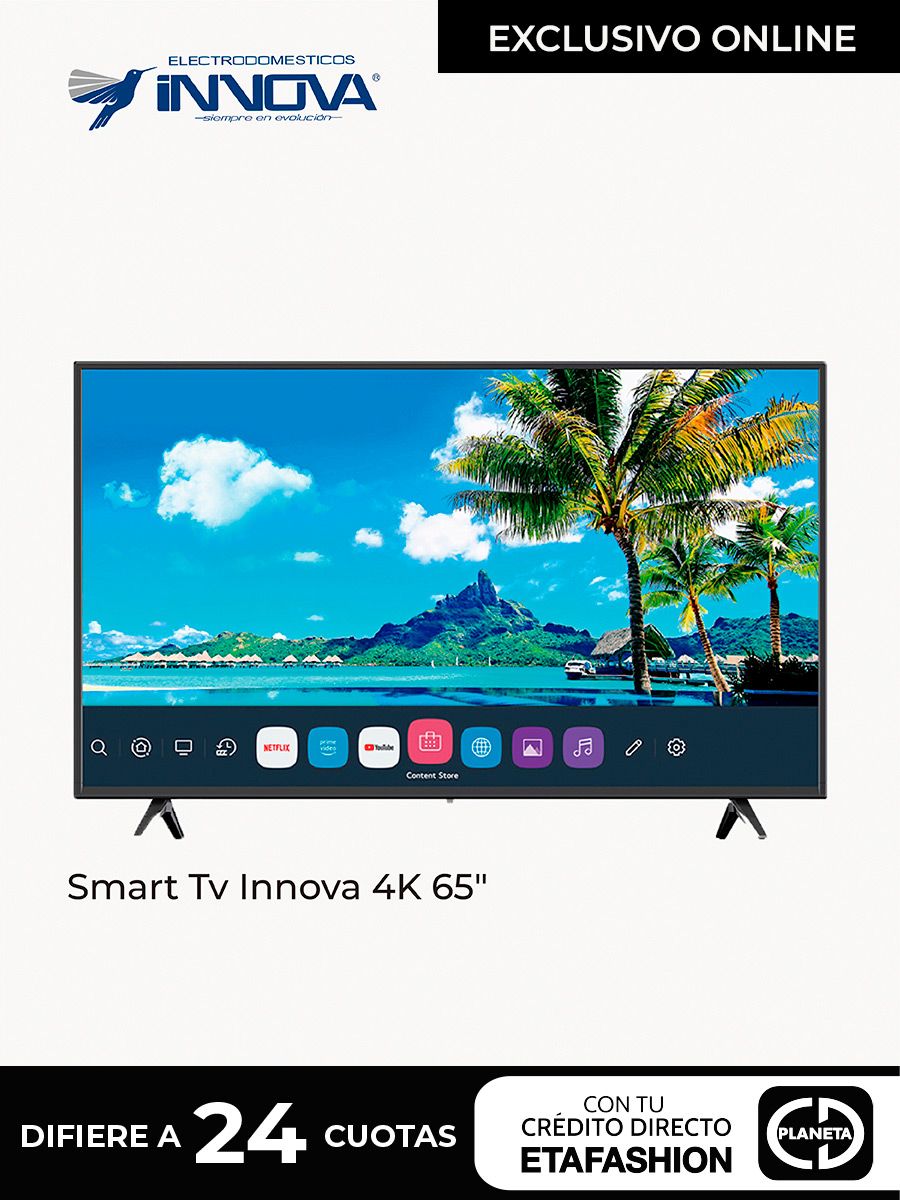 Smart Tv Innova 4K 65" - Comando de voz