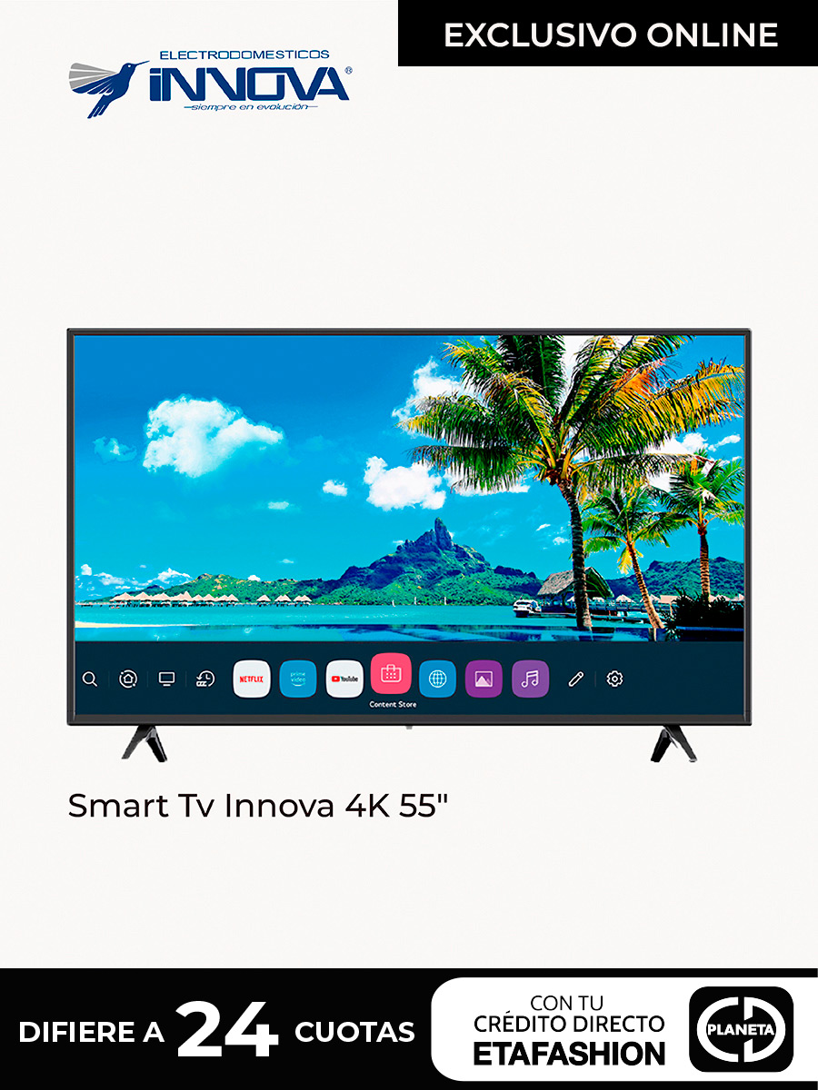 Smart Tv  Innova 4K 55"  - Comando De Voz