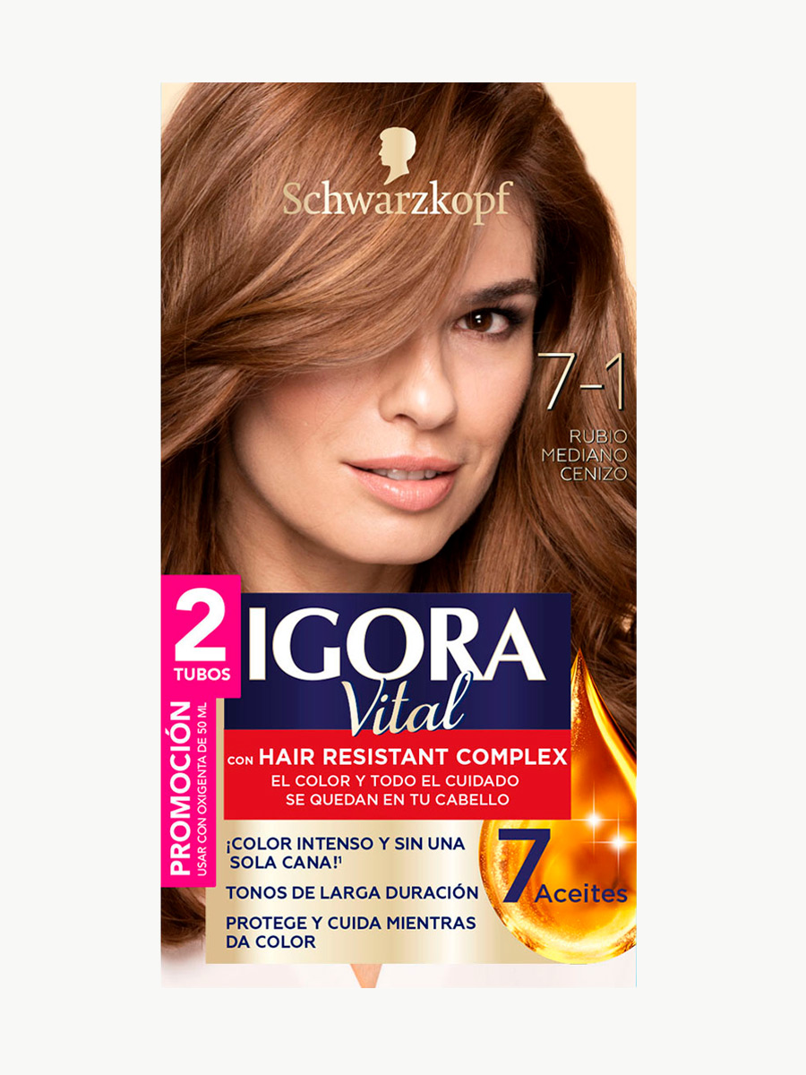 Igora Vital - Tinte Rubio Mediado 7.1