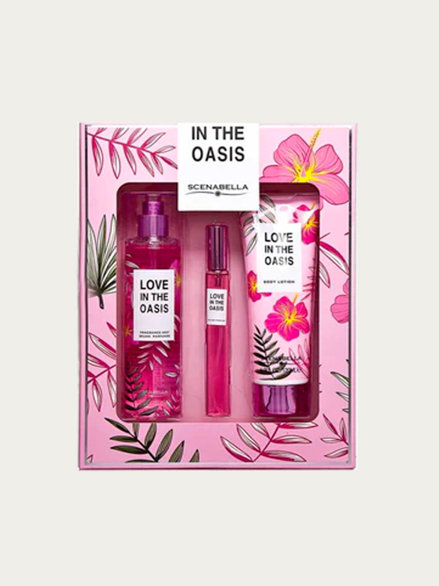 Set Splash + Loción Corporal + Eau de Parfum Love In The Oasis - Scenabella